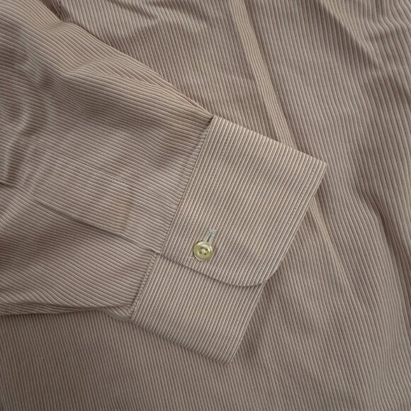 Brooks Brothers Non Iron Button Up Shirt Men Striped 17.5 34 Madison Supima - Picture 10 of 16